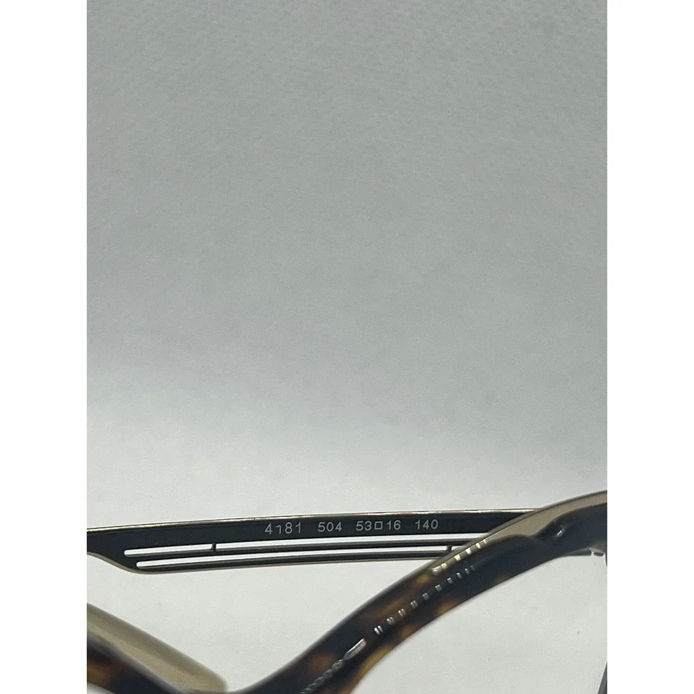 Bvlgari 4181 Eyeglasses Womens Dark Havana Tortoise Gold Cat Eye Frames 504 53mm